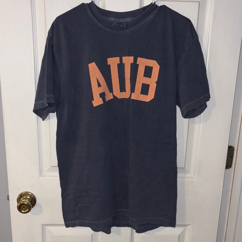 Comfort Colors AUB Graphic Tee in Navy and Orange